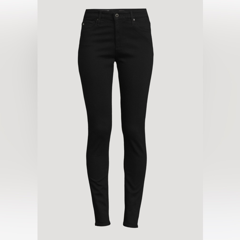 AG Farrah High Rise Black Skinny Jeans